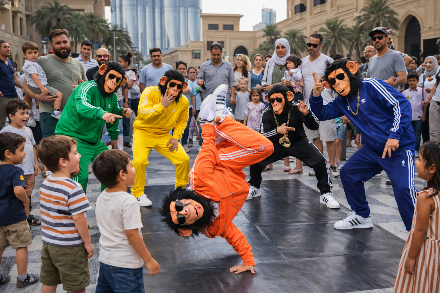 B-BOY MONKEYS — Dancers performer, Performance Lab Ibiza