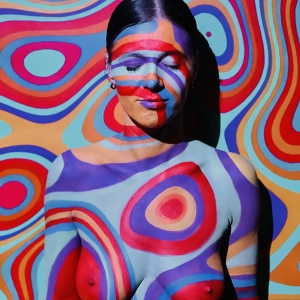 CAMOUFLAGE BODY PAINTING — Art performer, Performance Lab Ibiza