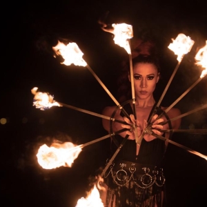 FIRE SHOW — Fire & Flow performer, Performance Lab Ibiza
