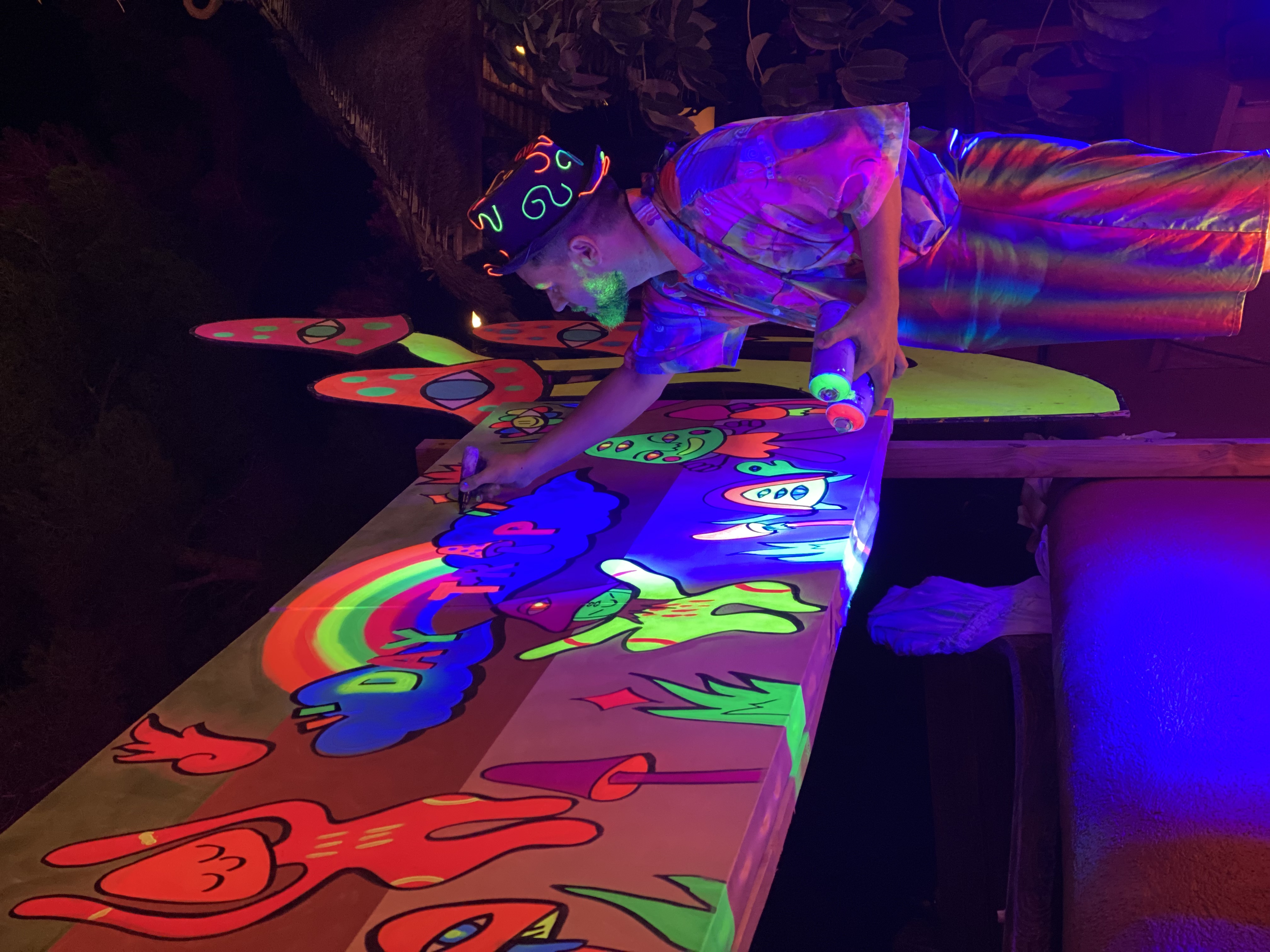 LIVE PAINTING — Art performer, Performance Lab Ibiza