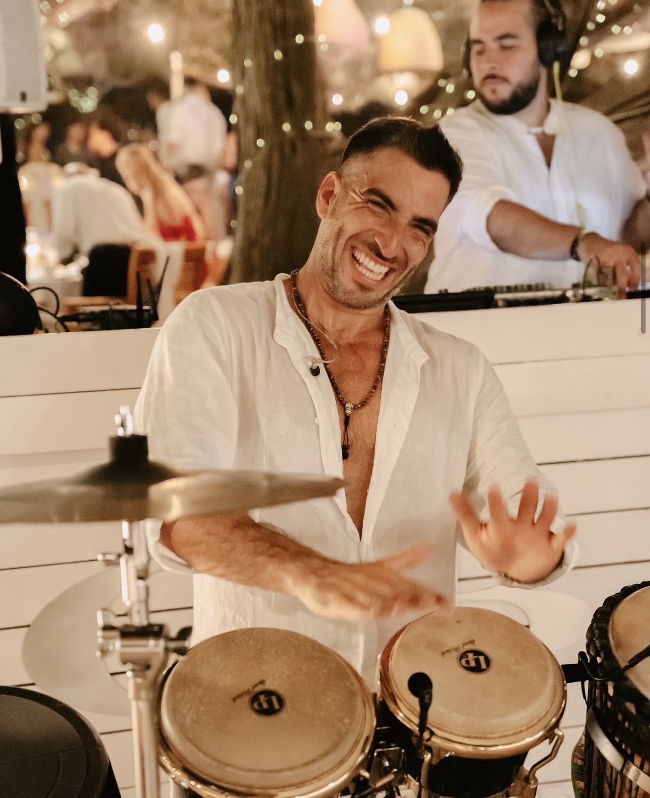 LIVE PERCUSSION — DJ performer, Performance Lab Ibiza