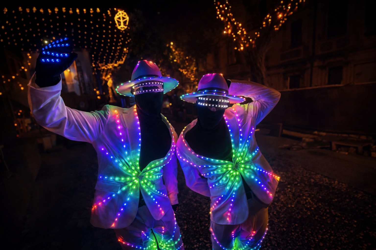 LED DANCERS — Roaming performer, Performance Lab Ibiza