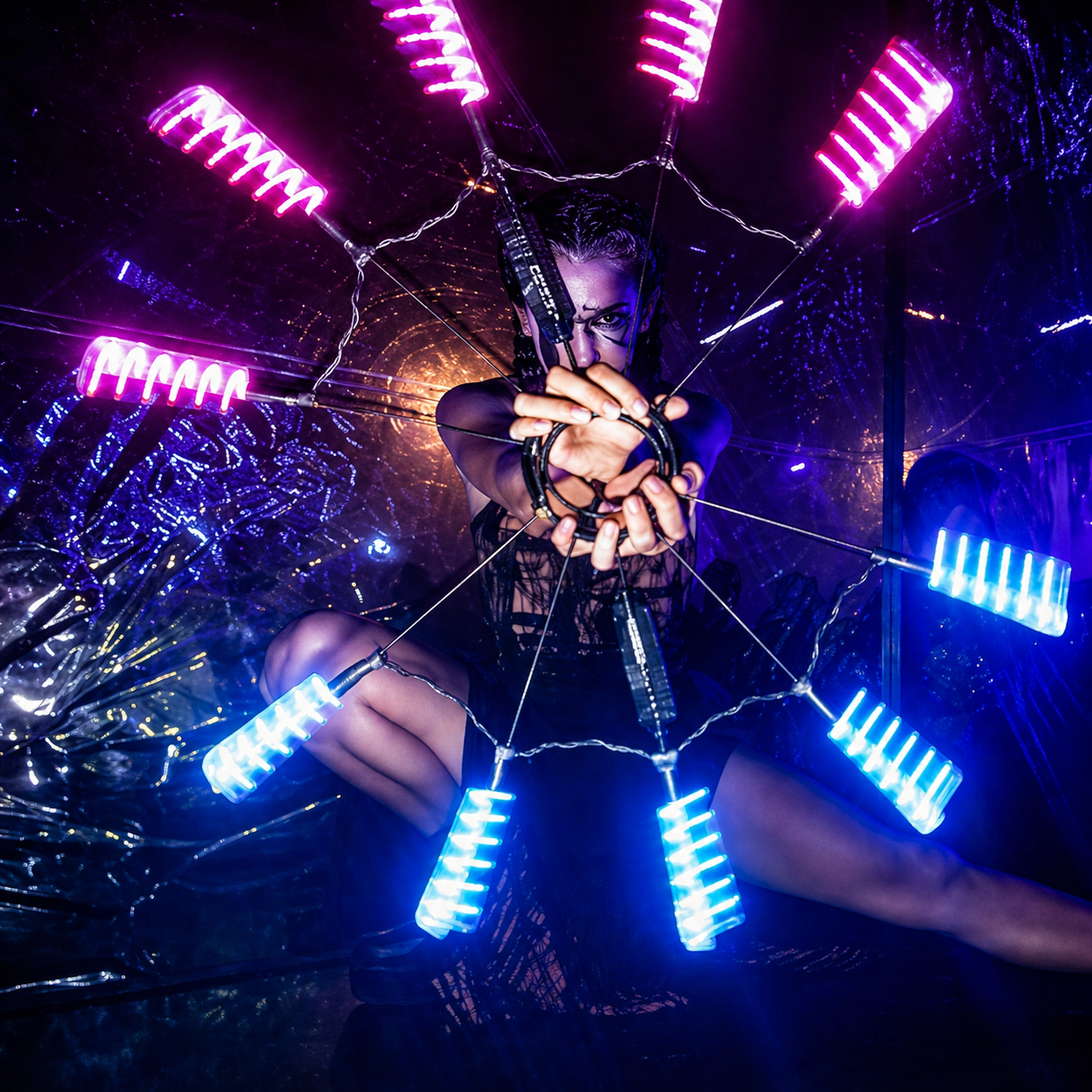 LED JUGGLERS — Led performer, Performance Lab Ibiza